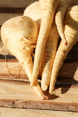 Sebze. Masadaki yaban havucu.