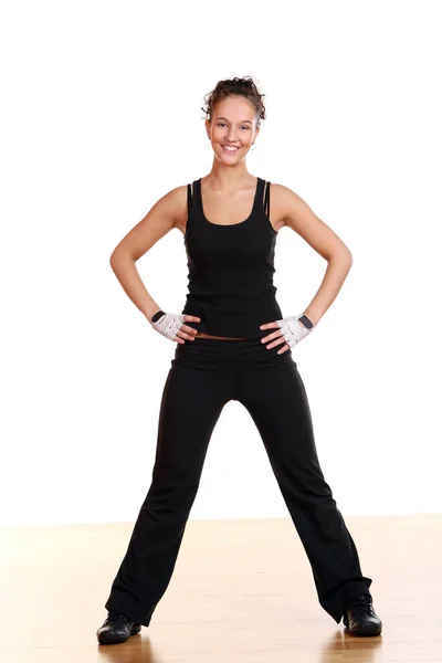 Beautiful Sexy Girl Doing Fitness — Stock Photo, Image