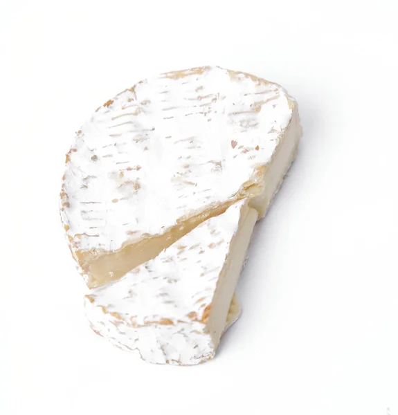 Délicieux Fromage Sur Fond Blanc — Photo