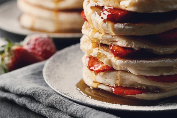 Food Delicious Pancakes Dish — Stock Photo, Image