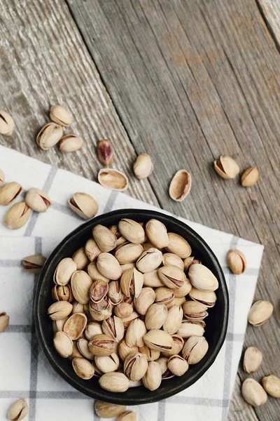 Spuntini Pistacchi Una Ciotola — Foto Stock