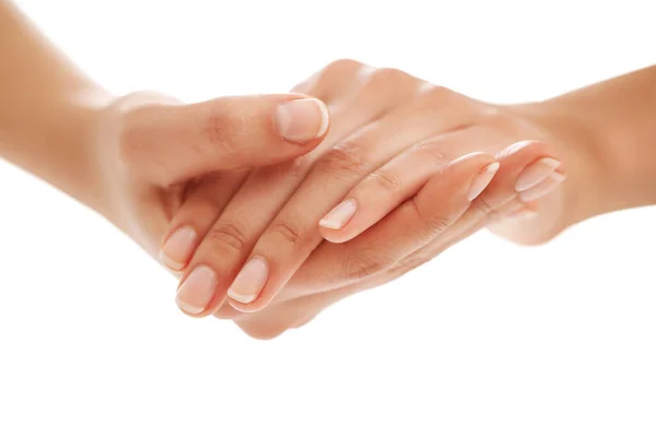Φροντίδα Δέρματος Χέρια Κοντινό Πλάνο — Φωτογραφία Αρχείου