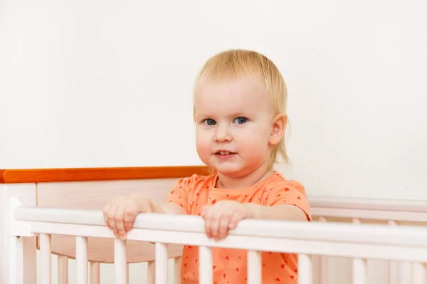 Young Beautiful Adorable Child Home — Stock Photo, Image