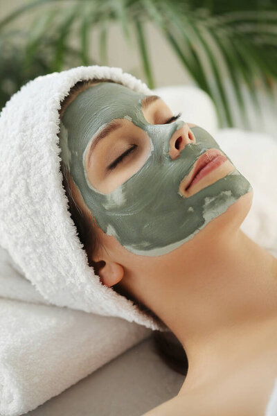 Beauty and healthcare. Woman in spa salon