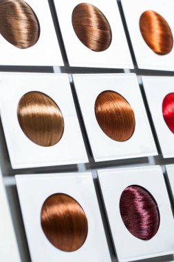 Saçlar. Renkli saç tonu seçenekleri