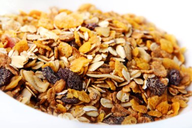 Taze müsli yakın görünüm