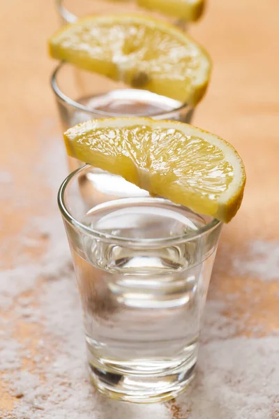 レモンと塩とテキーラ — ストック写真