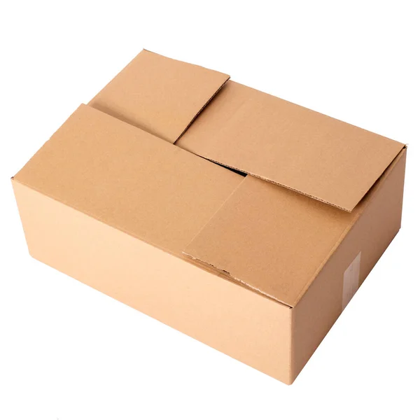 Carton Boxes White Background — Stock Photo, Image