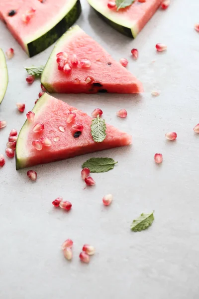 Fresh Watermelon Table — Stock Photo, Image