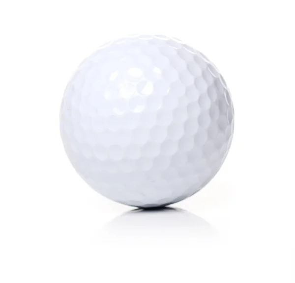 Golfbal Witte Achtergrond — Stockfoto