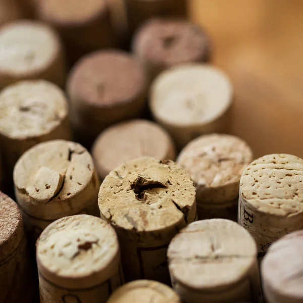 Primer Plano Colección Corcho Vino — Foto de Stock