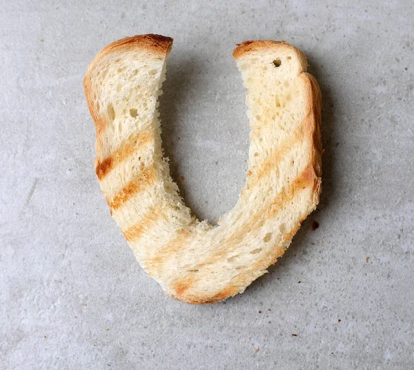 Toastbrot Auf Dem Tisch — Stockfoto