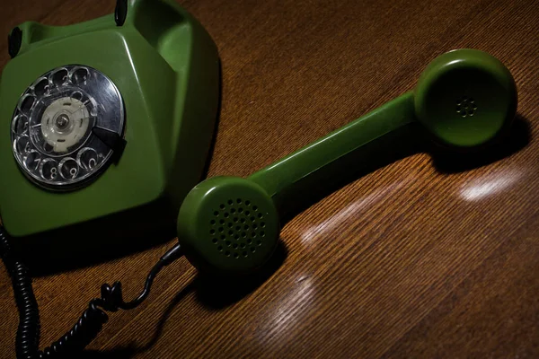 Old Vintage Phone Table — Stock Photo, Image