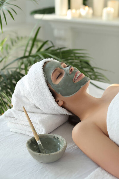 Beauty and healthcare. Woman in spa salon