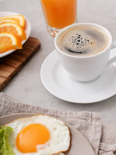 Délicieux Petit Déjeuner Sur Table — Photo