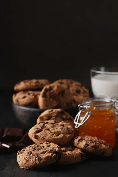 Mâncare Cookie Uri Masă — Fotografie, imagine de stoc