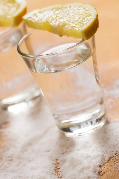 Tequila Med Citron Och Salt — Stockfoto