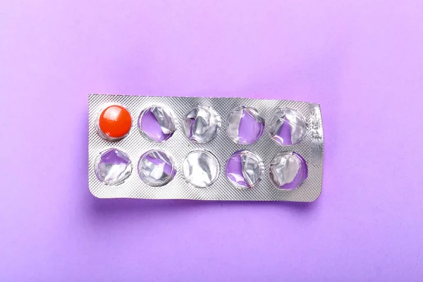 Medicina Farmacia Compresse Sul Tavolo — Foto Stock
