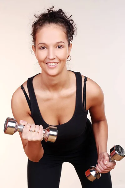 Schöne Sexy Mädchen Tun Fitness — Stockfoto