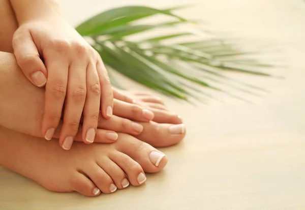 Skin Care Feet Close — Stock Photo, Image