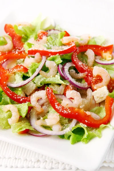 Lekker Vers Salade Eten — Stockfoto