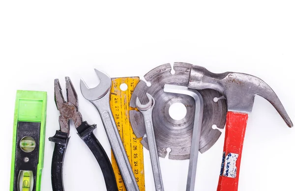 Atölye, tamir. Araç seti masada