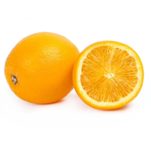 Citrusvruchten Heerlijk Oranje Een Witte Achtergrond — Stockfoto