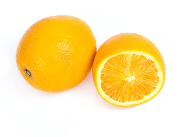 Citrus Delicious Orange White Background — Stock Photo, Image