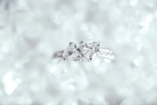 Joyas Hermoso Anillo Con Diamante — Foto de Stock