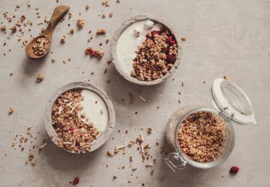 Granola. Masada nefis bir kahvaltı.