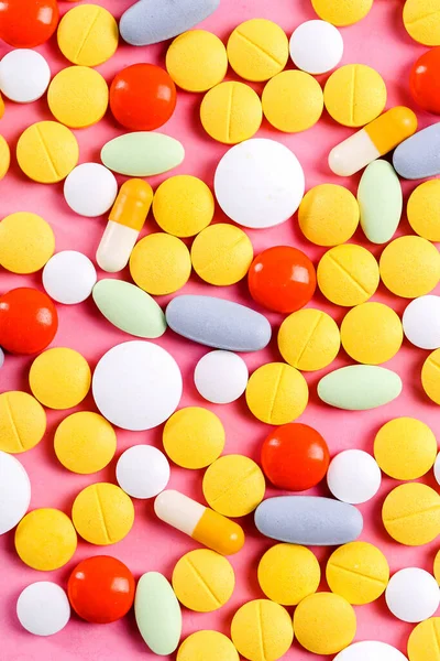 Medizin Pharmazie Tabletten Auf Dem Tisch — Stockfoto