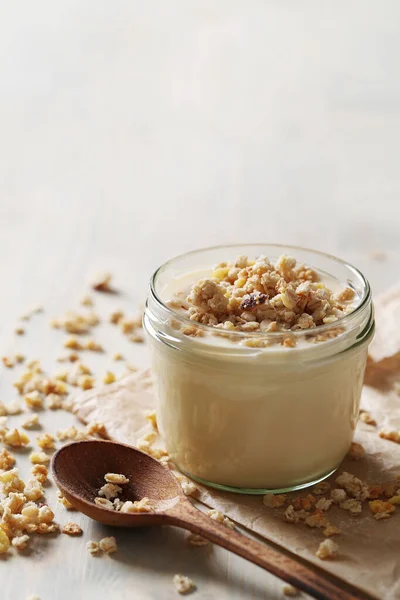 Comida Saudável Produtos Lácteos Cima Mesa — Fotografia de Stock