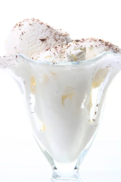 Crème Glacée Chocolat Râpé — Photo