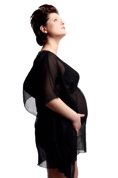 Hermosa Mujer Embarazada Feliz —  Fotos de Stock
