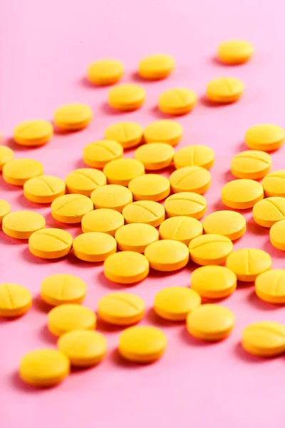 Medizin Pharmazie Tabletten Auf Dem Tisch — Stockfoto