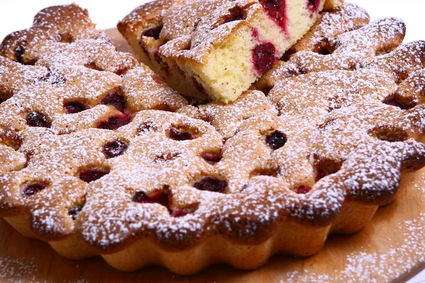 Tatlı meyveli kek yakın çekim görüntüsü