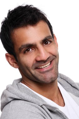 Beyazın üzerindeki hırslı genç adam