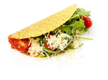 Yiyecekler. Masadaki tako nefis.