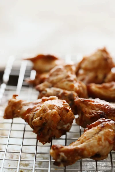 Étel Főzés Sült Csirkeláb — Stock Fotó