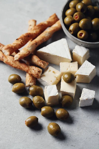 Comida Queso Sobre Mesa — Foto de Stock