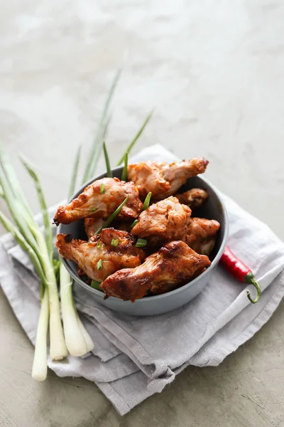 Food Cooking Fried Chicken Legs — Stock Photo, Image