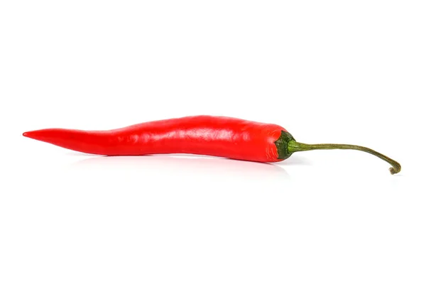 Czerwony Pieprz Chili Białym Tle — Zdjęcie stockowe