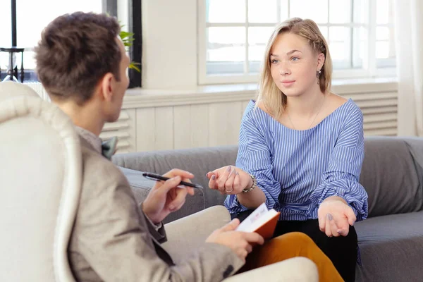 Sessie Met Een Psycholoog — Stockfoto