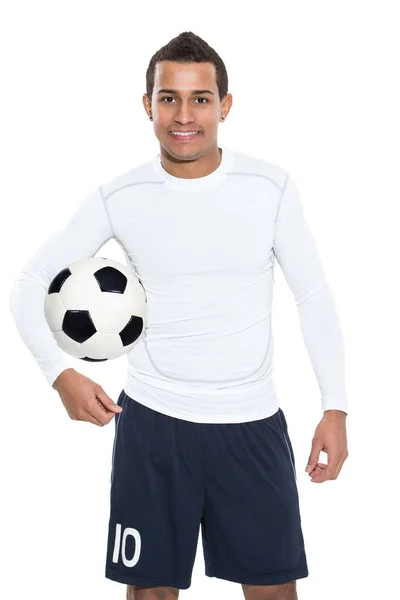 Professional Football Player White Background — Stock Photo, Image