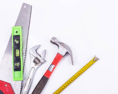 Atölye, tamir. Araç seti masada