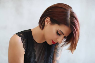 Beauty. Beautiful girl with tattoo
