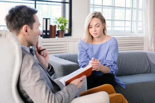 Sesión Con Psicólogo — Foto de Stock