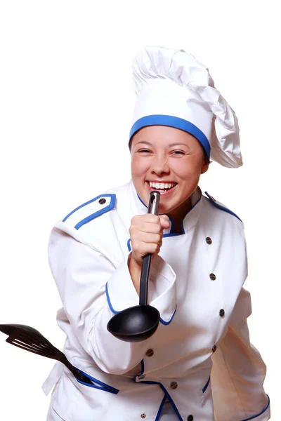 Happy Young Attractive Chef — Stock Photo, Image