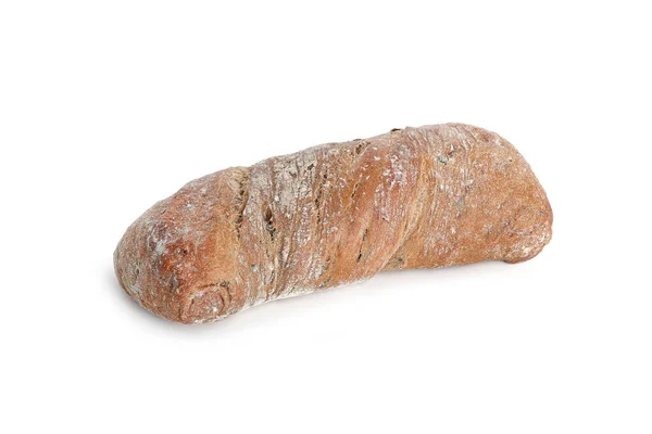 Хлібний Хліб Білому Фоні — стокове фото