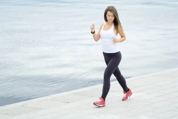 Sport Fitness Woman Exercising Street — Stock Photo, Image
